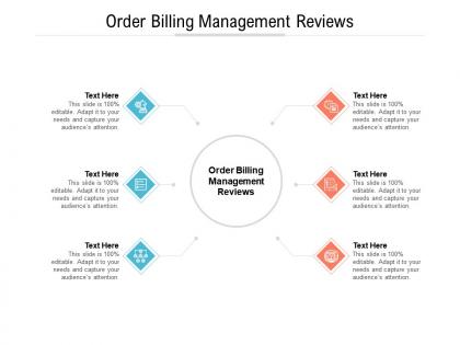Order billing management reviews ppt powerpoint presentation icon samples cpb