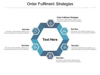 Order fulfilment strategies ppt powerpoint presentation icon skills cpb