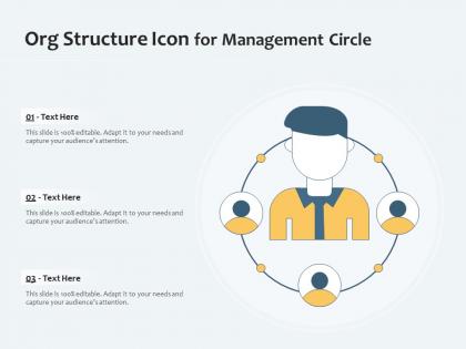 Org structure icon for management circle