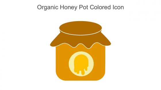 Organic Honey Pot Colored Icon In Powerpoint Pptx Png And Editable Eps Format