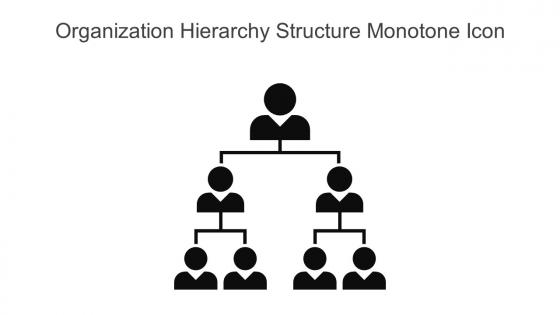 Organization Hierarchy Structure Monotone Icon In Powerpoint Pptx Png And Editable Eps Format