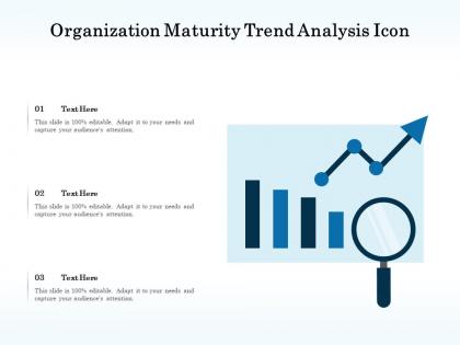 Organization maturity trend analysis icon