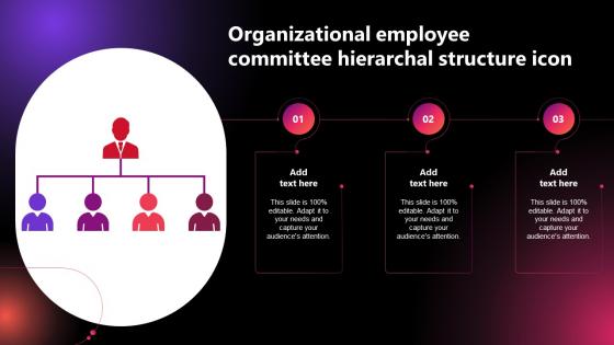 Organizational Employee Committee Hierarchal Structure Icon