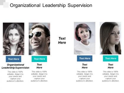 Organizational leadership supervision ppt powerpoint presentation icon deck cpb