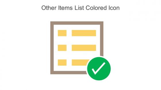 Other Items List Colored Icon In Powerpoint Pptx Png And Editable Eps Format