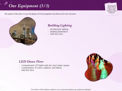Our equipment patterns ppt powerpoint presentation icons