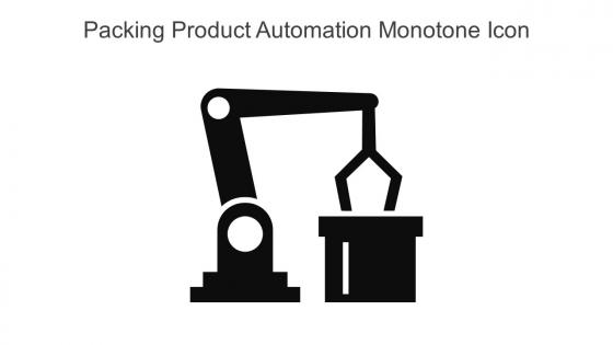 Packing Product Automation Monotone Icon In Powerpoint Pptx Png And Editable Eps Format