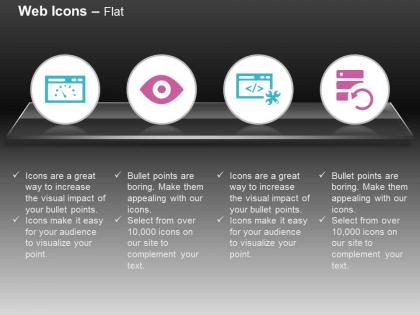 Page speed retina ready web development refresh data ppt icons graphics