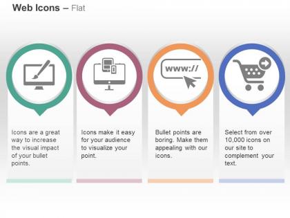 Paint online marketing shopping website techniques ppt icons graphics