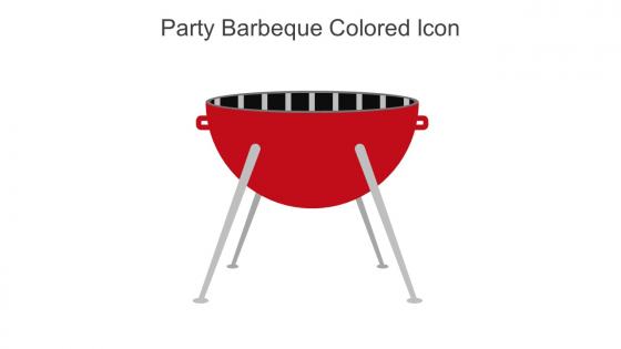 Party Barbeque Colored Icon In Powerpoint Pptx Png And Editable Eps Format