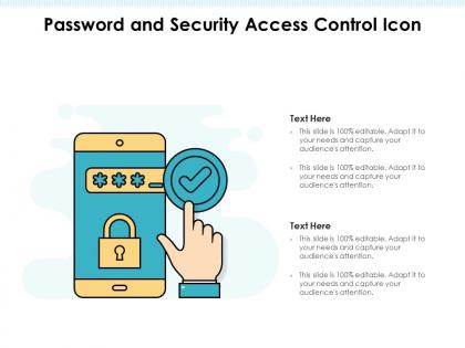 Password and security access control icon