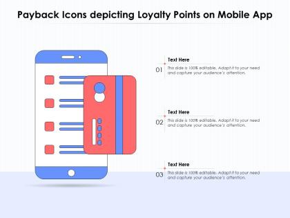 Payback icons depicting loyalty points on mobile app