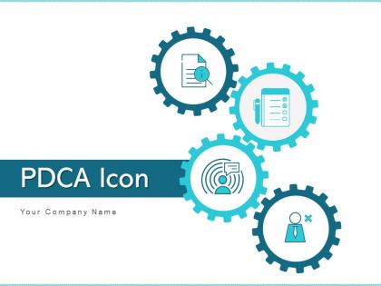 PDCA Icon Management Process Business Solutions Improvement Measures