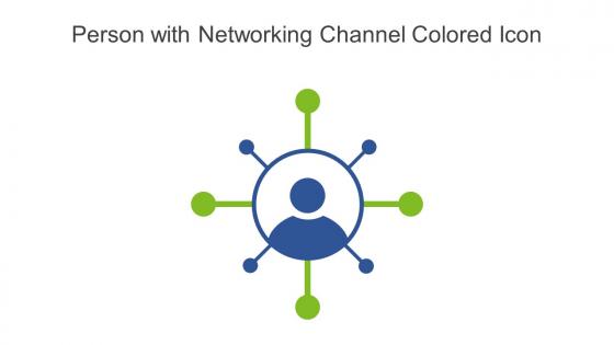 Person With Networking Channel Colored Icon In Powerpoint Pptx Png And Editable Eps Format