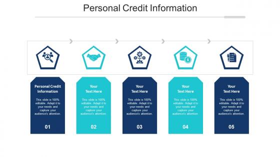 Personal Credit Information Ppt Powerpoint Presentation Icon Tips Cpb