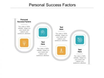 Personal success factors ppt powerpoint presentation icon ideas cpb