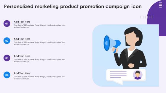 Personalized Marketing Product Promotion Campaign Icon