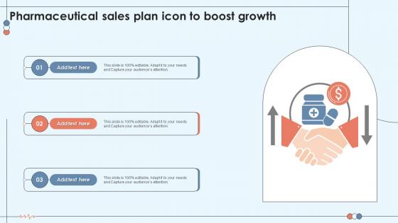 Pharmaceutical Sales Plan Icon To Boost Growth
