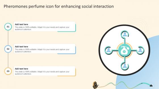 Pheromones Perfume Icon For Enhancing Social Interaction Ppt Example
