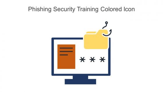 Phishing Security Training Colored Icon In Powerpoint Pptx Png And Editable Eps Format