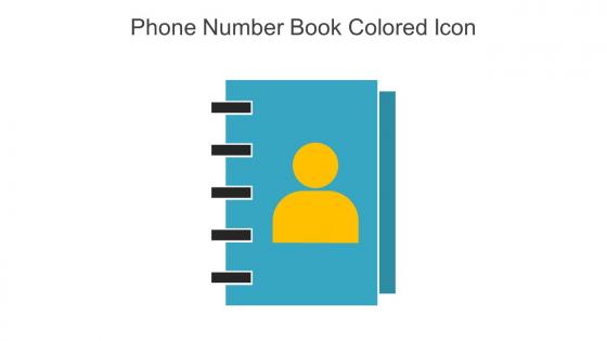 Phone Number Book Colored Icon In Powerpoint Pptx Png And Editable Eps Format