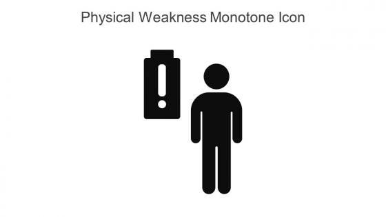 Physical Weakness Monotone Icon In Powerpoint Pptx Png And Editable Eps Format
