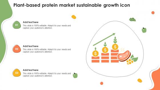 Plant Based Protein Market Sustainable Growth Icon