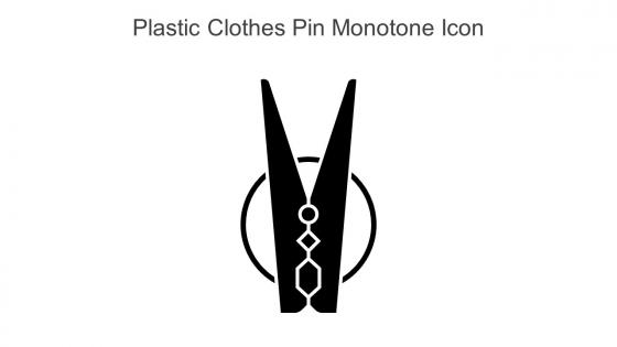 Plastic Clothes Pin Monotone Icon In Powerpoint Pptx Png And Editable Eps Format