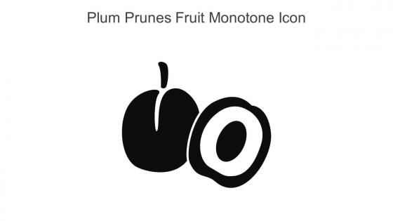 Plum Prunes Fruit Monotone Icon In Powerpoint Pptx Png And Editable Eps Format