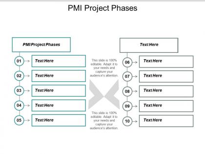 Pmi project phases ppt powerpoint presentation icon outline cpb
