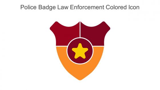 Police Badge Law Enforcement Colored Icon In Powerpoint Pptx Png And Editable Eps Format