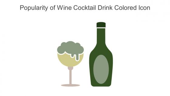 Popularity Of Wine Cocktail Drink Colored Icon In Powerpoint Pptx Png And Editable Eps Format