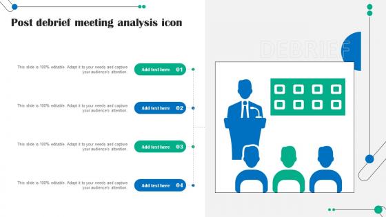 Post Debrief Meeting Analysis Icon