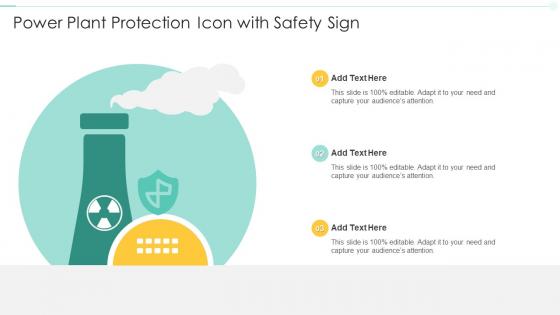 Power Plant Protection Icon With Safety Sign