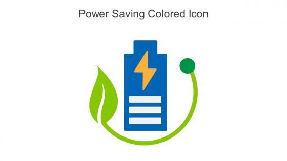 Power Saving Colored Icon In Powerpoint Pptx Png And Editable Eps Format
