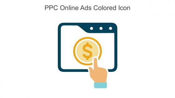 PPC Online Ads Colored Icon In Powerpoint Pptx Png And Editable Eps Format