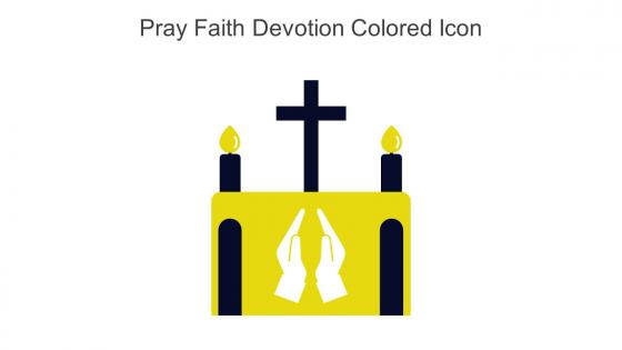 Pray Faith Devotion Colored Icon In Powerpoint Pptx Png And Editable Eps Format
