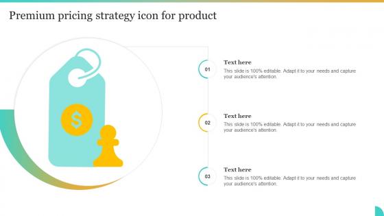 Premium Pricing Strategy Icon For Product