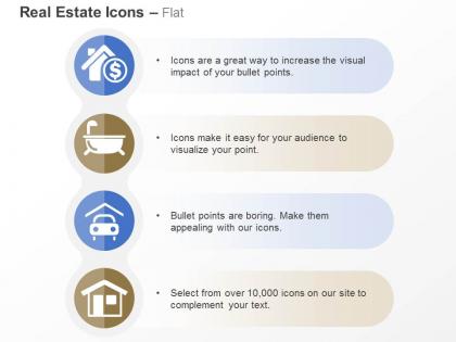 Price of house shower parking house ppt icons graphics