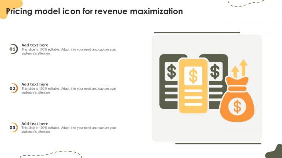 Pricing Model Icon For Revenue Maximization
