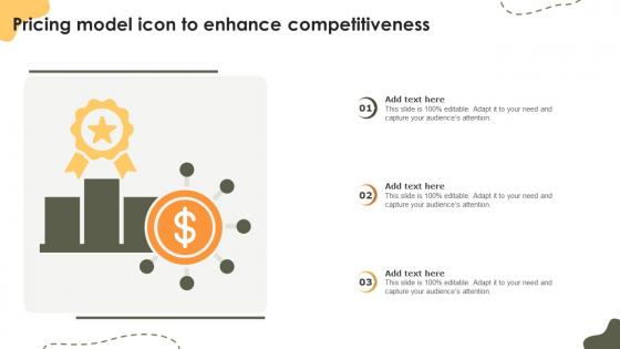 Pricing Model Icon To Enhance Competitiveness