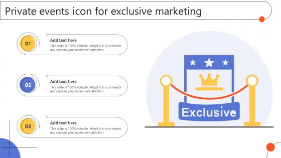 Private Events Icon For Exclusive Marketing