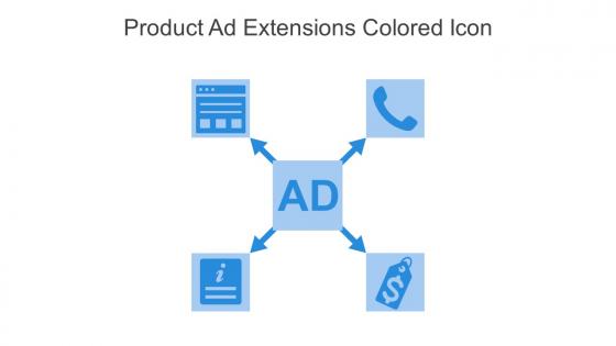 Product Ad Extensions Colored Icon In Powerpoint Pptx Png And Editable Eps Format