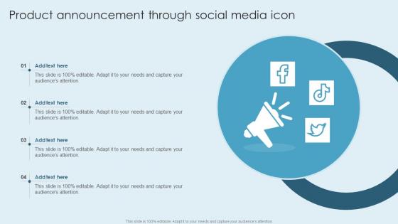 Product Announcement Through Social Media Icon