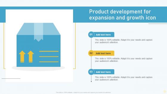 Product Development For Expansion And Growth Icon