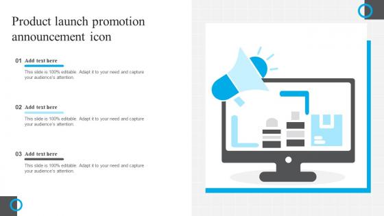 Product Launch Promotion Announcement Icon