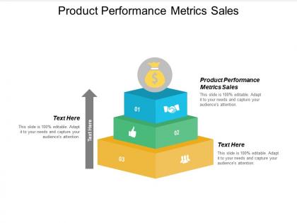Product performance metrics sales ppt powerpoint presentation model icons cpb