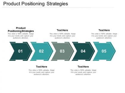 Product positioning strategies ppt powerpoint presentation icon templates cpb
