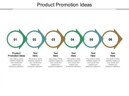 Product promotion ideas ppt powerpoint presentation slides icons cpb