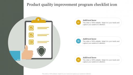 Product Quality Improvement Program Checklist Icon